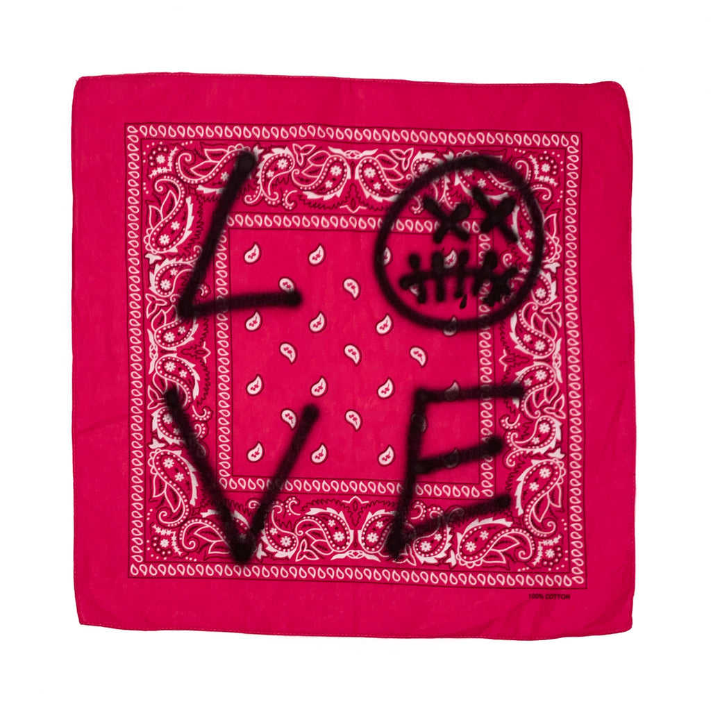 1/1 Custom Pink LOVE Bandana
